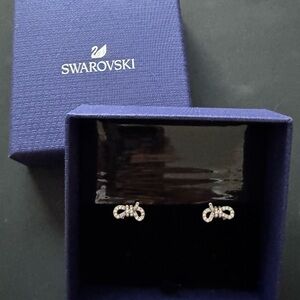 Swarovski bow earrings - Brand New